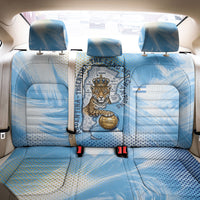 Argentina Football Land Of Champions Back Car Seat Cover Halftone Dot Jaguar Mascot National Map