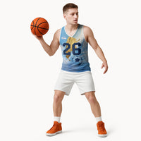 Argentina Football Land Of Champions Basketball Jersey Halftone Dot Jaguar Mascot National Map