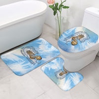 Argentina Football Land Of Champions Bathroom Set Halftone Dot Jaguar Mascot National Map