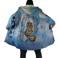 Argentina Football Land Of Champions Cloak Halftone Dot Jaguar Mascot National Map