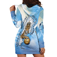 Argentina Football Land Of Champions Hoodie Dress Halftone Dot Jaguar Mascot National Map