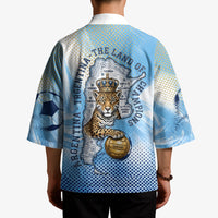 Argentina Football Land Of Champions Kimono Halftone Dot Jaguar Mascot National Map