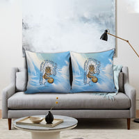 Argentina Football Land Of Champions Pillow Cover Halftone Dot Jaguar Mascot National Map