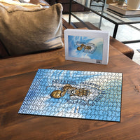 Argentina Football Land Of Champions Puzzle Halftone Dot Jaguar Mascot National Map