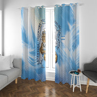 Argentina Football Land Of Champions Window Curtain Halftone Dot Jaguar Mascot National Map