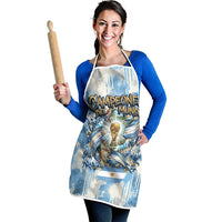 Argentina Football Campeones Del Mundo 2026 Apron Champions Soccer Flag Watercolor Paint Drips Trophy