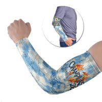 Argentina Football Campeones Del Mundo 2026 Arm Sleeves Champions Soccer Flag Watercolor Paint Drips Trophy