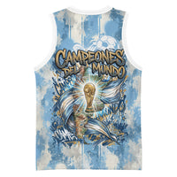 Argentina Football Campeones Del Mundo 2026 Basketball Jersey Champions Soccer Flag Watercolor Paint Drips Trophy