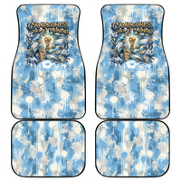 Argentina Football Campeones Del Mundo 2026 Car Mats Champions Soccer Flag Watercolor Paint Drips Trophy