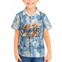 Argentina Football Campeones Del Mundo 2026 Hawaiian Shirt Champions Soccer Flag Watercolor Paint Drips Trophy