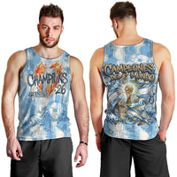Argentina Football Campeones Del Mundo 2026 Men Tank Top Champions Soccer Flag Watercolor Paint Drips Trophy