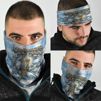 Argentina Football Campeones Del Mundo 2026 Neck Gaiter Champions Soccer Flag Watercolor Paint Drips Trophy