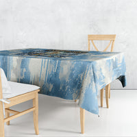 Argentina Football Campeones Del Mundo 2026 Tablecloth Champions Soccer Flag Watercolor Paint Drips Trophy