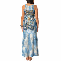 Argentina Football Campeones Del Mundo 2026 Tank Maxi Dress Champions Soccer Flag Watercolor Paint Drips Trophy