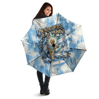 Argentina Football Campeones Del Mundo 2026 Umbrella Champions Soccer Flag Watercolor Paint Drips Trophy