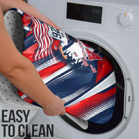 USA World Football Bathroom Set One Team One Goal - Patriotic Bald Eagle Mascot Soccer