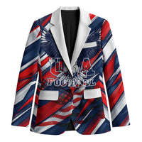 USA World Football Blazer One Team One Goal - Patriotic Bald Eagle Mascot Soccer
