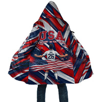 USA World Football Cloak One Team One Goal - Patriotic Bald Eagle Mascot Soccer