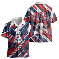 USA World Football Kid Hawaiian Shirt One Team One Goal - Patriotic Bald Eagle Mascot Soccer