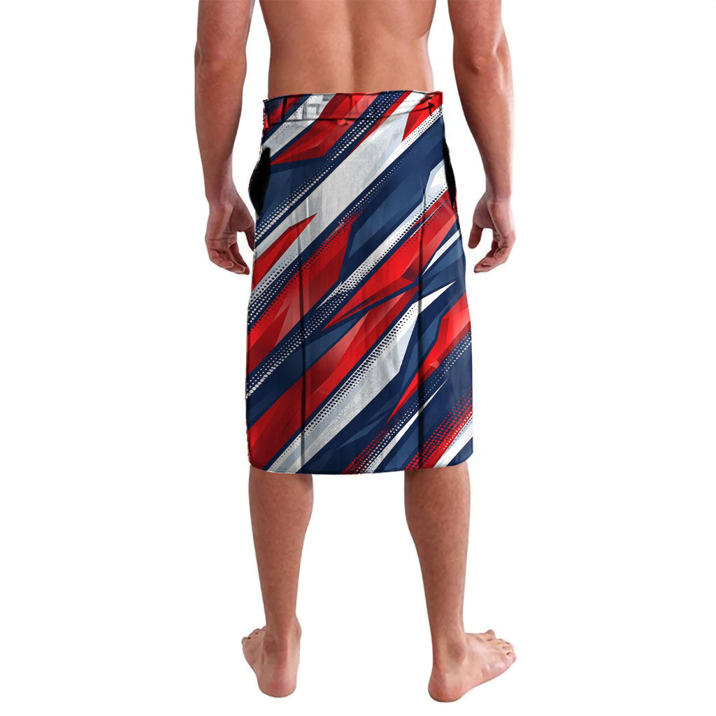 USA World Football Lavalava One Team One Goal - Patriotic Bald Eagle Mascot Soccer