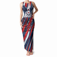 USA World Football Tank Maxi Dress One Team One Goal - Patriotic Bald Eagle Mascot Soccer