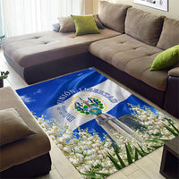 El Salvador Torogoz Bird Area Rug Divine Savior Monument Volcano Flor De Izote Art