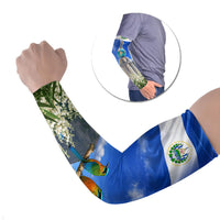 El Salvador Torogoz Bird Arm Sleeves Divine Savior Monument Volcano Flor De Izote Art