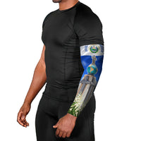 El Salvador Torogoz Bird Arm Sleeves Divine Savior Monument Volcano Flor De Izote Art