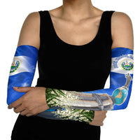 El Salvador Torogoz Bird Arm Sleeves Divine Savior Monument Volcano Flor De Izote Art