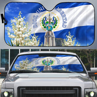 El Salvador Torogoz Bird Auto Sun Shade Divine Savior Monument Volcano Flor De Izote Art