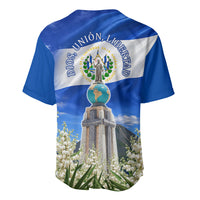 El Salvador Torogoz Bird Baseball Jersey Divine Savior Monument Volcano Flor De Izote Art