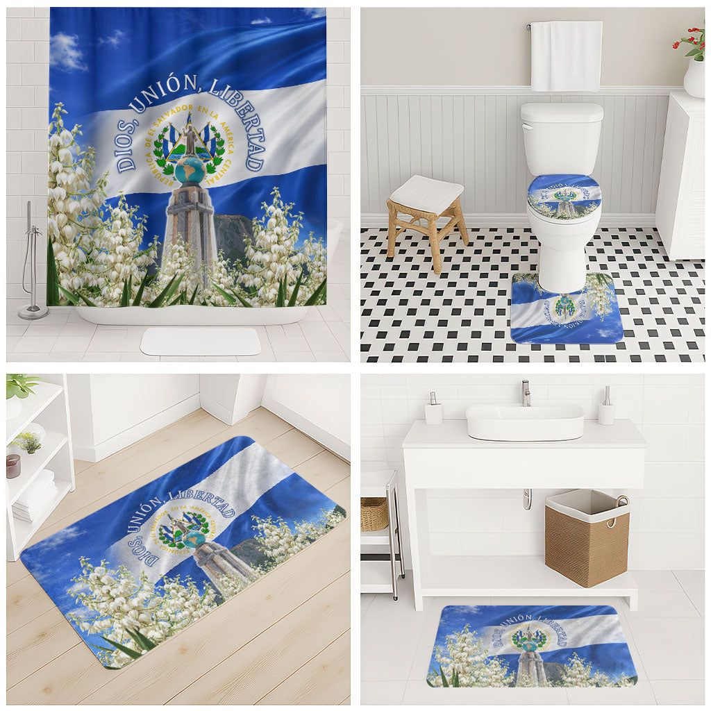 El Salvador Torogoz Bird Bathroom Set Divine Savior Monument Volcano Flor De Izote Art