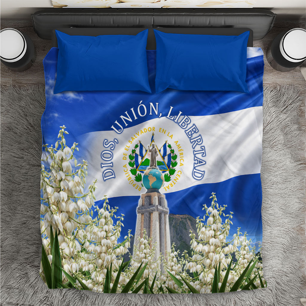 El Salvador Torogoz Bird Bedding Set Divine Savior Monument Volcano Flor De Izote Art