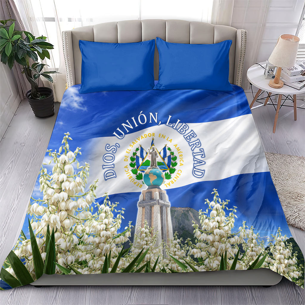 El Salvador Torogoz Bird Bedding Set Divine Savior Monument Volcano Flor De Izote Art