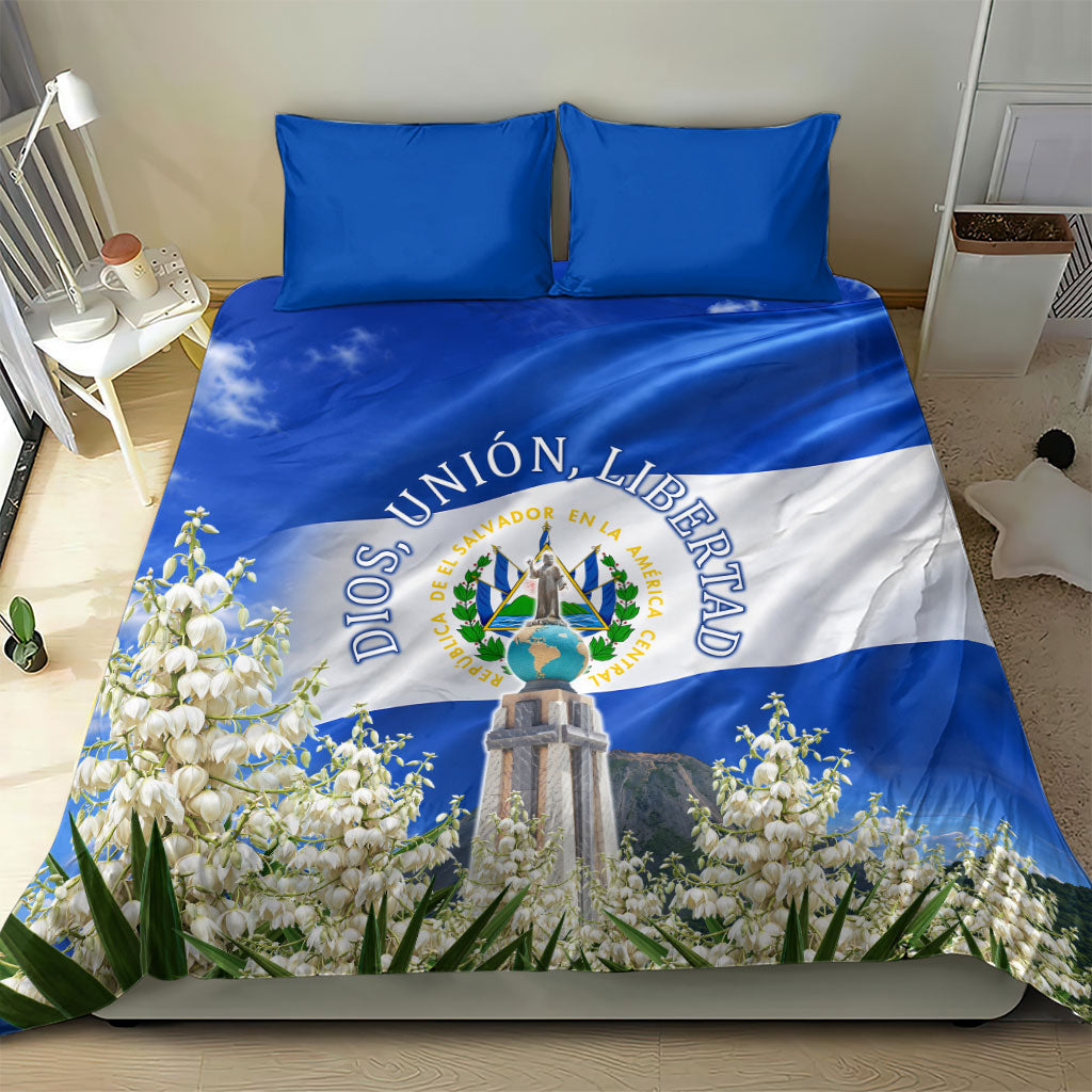 El Salvador Torogoz Bird Bedding Set Divine Savior Monument Volcano Flor De Izote Art