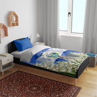El Salvador Torogoz Bird Bedding Set Divine Savior Monument Volcano Flor De Izote Art