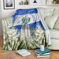 El Salvador Torogoz Bird Blanket Divine Savior Monument Volcano Flor De Izote Art