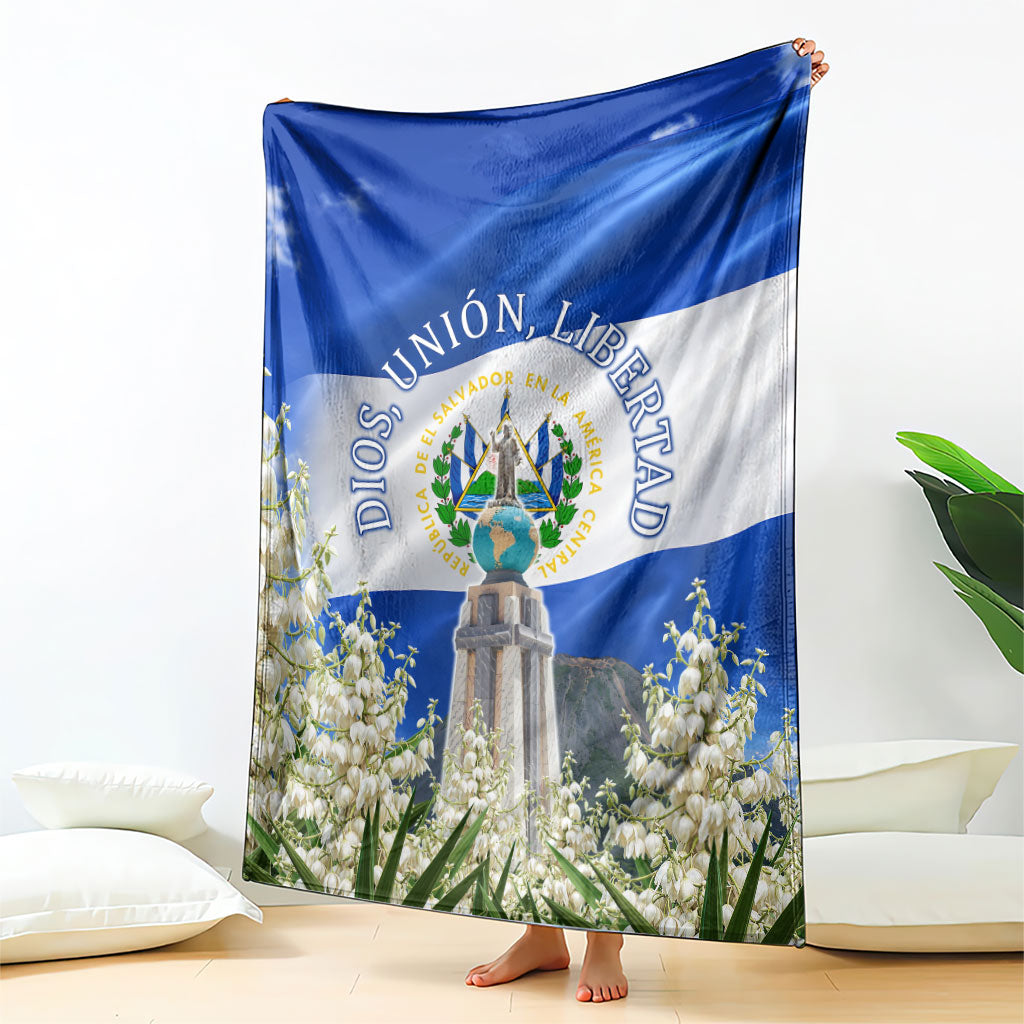 El Salvador Torogoz Bird Blanket Divine Savior Monument Volcano Flor De Izote Art