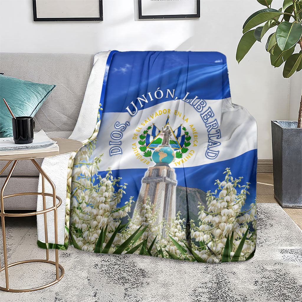 El Salvador Torogoz Bird Blanket Divine Savior Monument Volcano Flor De Izote Art