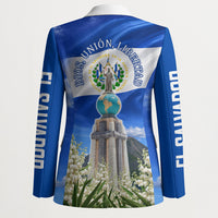 El Salvador Torogoz Bird Blazer Divine Savior Monument Volcano Flor De Izote Art