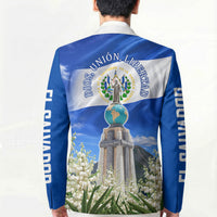 El Salvador Torogoz Bird Blazer Divine Savior Monument Volcano Flor De Izote Art