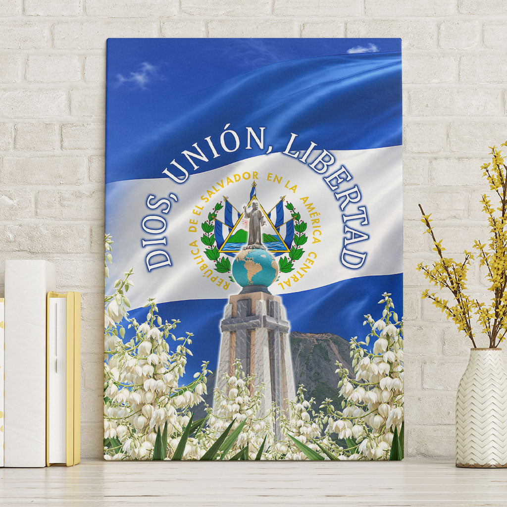 El Salvador Torogoz Bird Canvas Wall Art Divine Savior Monument Volcano Flor De Izote Art