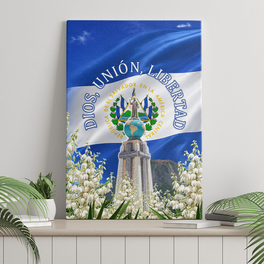 El Salvador Torogoz Bird Canvas Wall Art Divine Savior Monument Volcano Flor De Izote Art