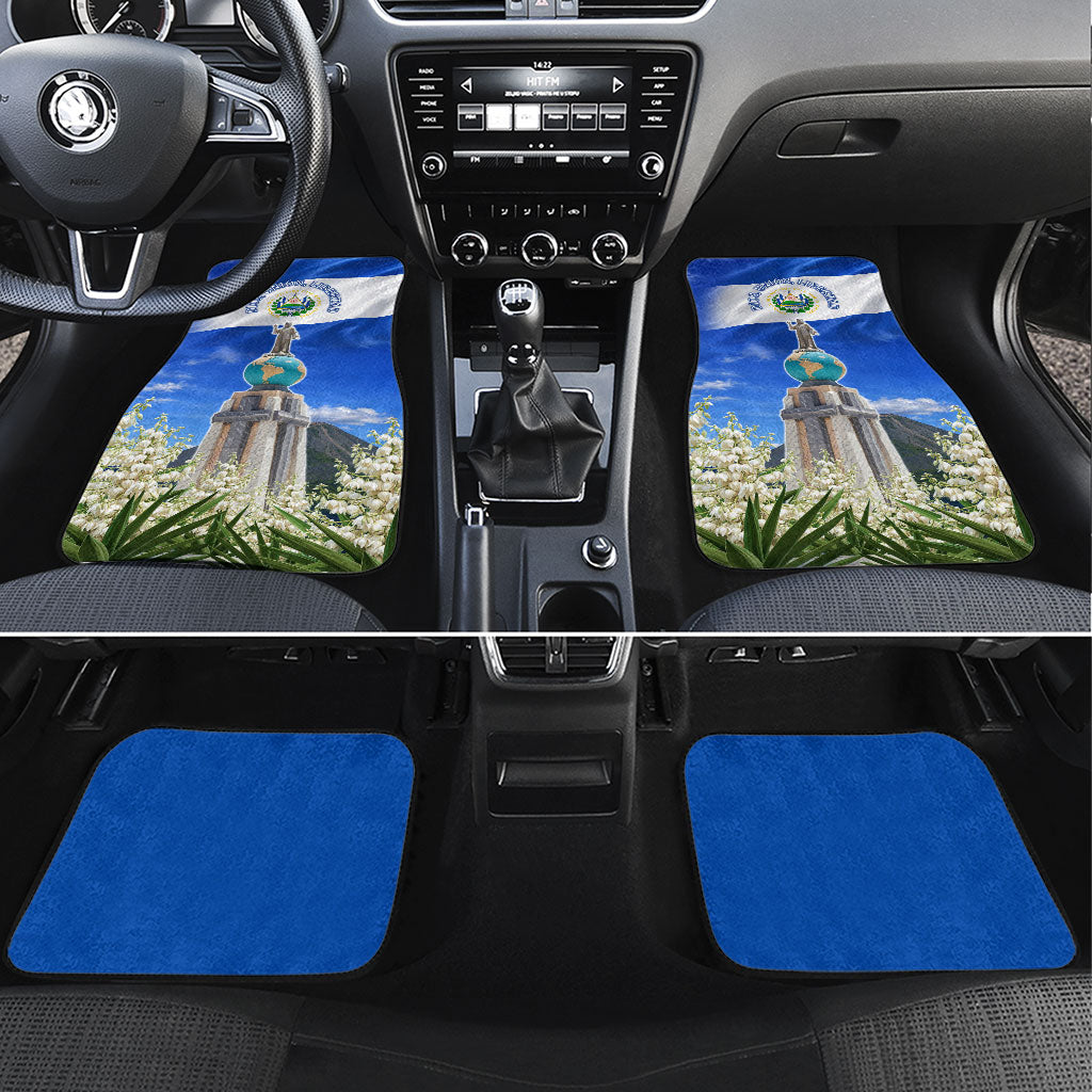 El Salvador Torogoz Bird Car Mats Divine Savior Monument Volcano Flor De Izote Art