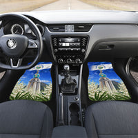 El Salvador Torogoz Bird Car Mats Divine Savior Monument Volcano Flor De Izote Art