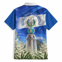 El Salvador Torogoz Bird Hawaiian Shirt Divine Savior Monument Volcano Flor De Izote Art