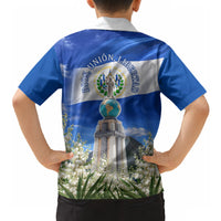 El Salvador Torogoz Bird Hawaiian Shirt Divine Savior Monument Volcano Flor De Izote Art
