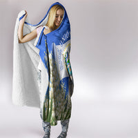 El Salvador Torogoz Bird Hooded Blanket Divine Savior Monument Volcano Flor De Izote Art