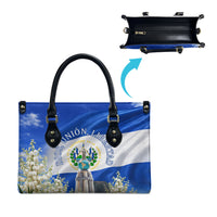 El Salvador Torogoz Bird Leather Bag Divine Savior Monument Volcano Flor De Izote Art