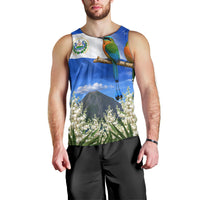 El Salvador Torogoz Bird Men Tank Top Divine Savior Monument Volcano Flor De Izote Art